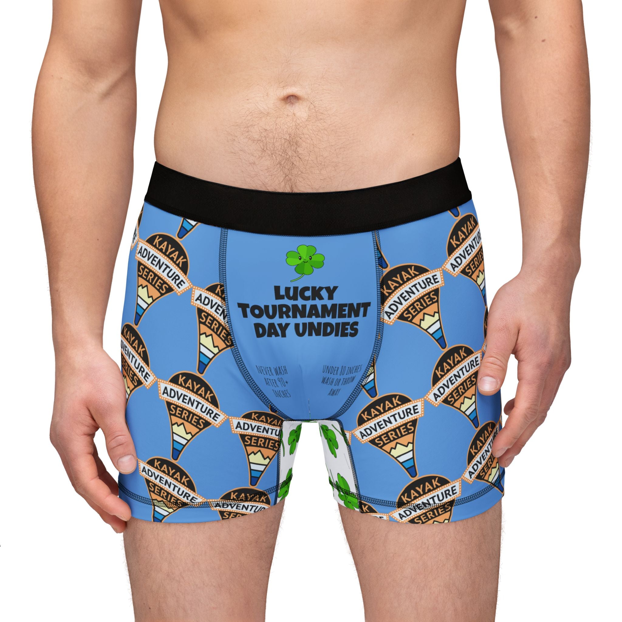 KAS Map Pin Logo Pattern Men’s Boxer Briefs — "Lucky Tournament Day Undies"