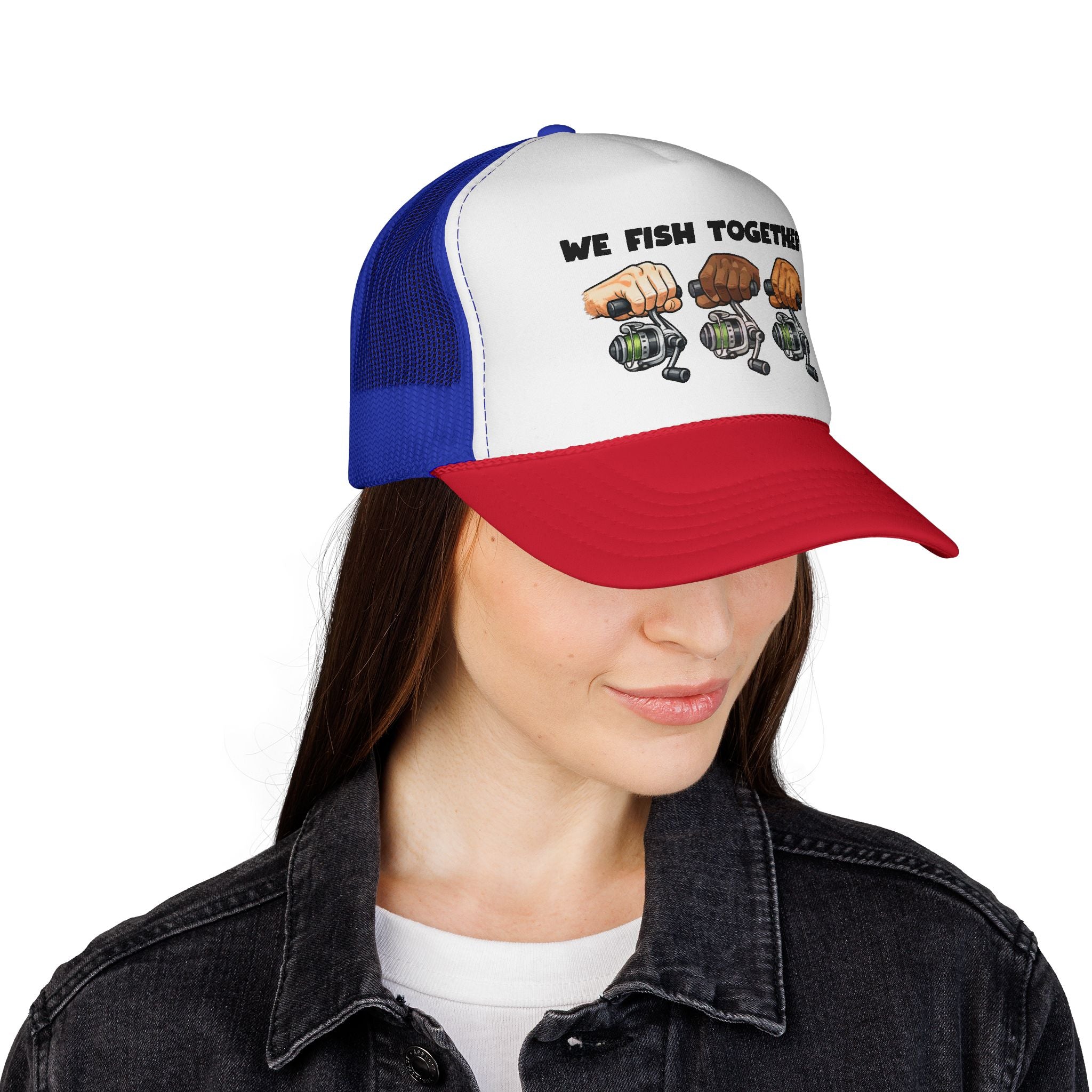 'We Fish Together" Trucker Cap