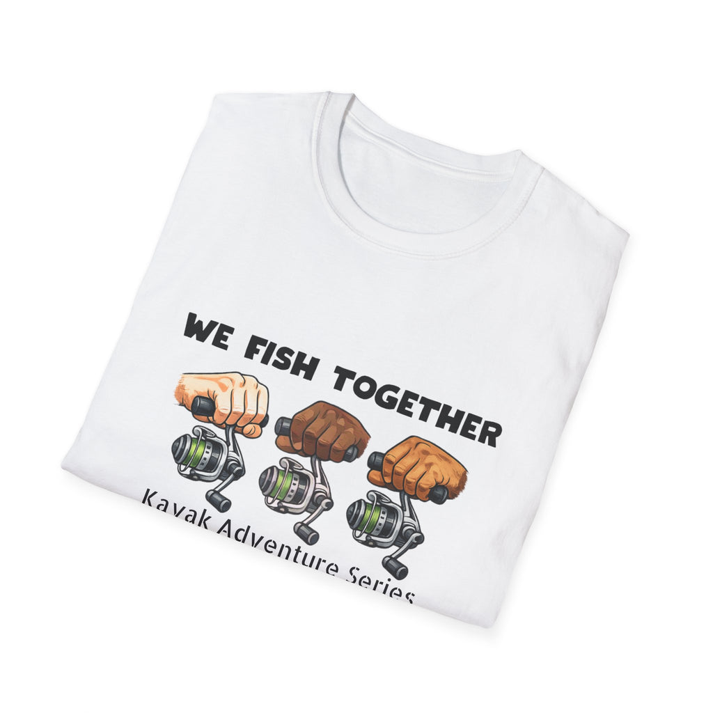 Fishing Team T-Shirt — "We Fish Together" Graphic Tee for Anglers