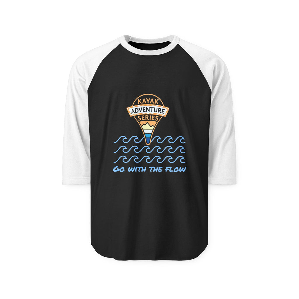 Kayak Adventure Series Raglan Shirt – 'Go With The Flow' Outdoor Tee