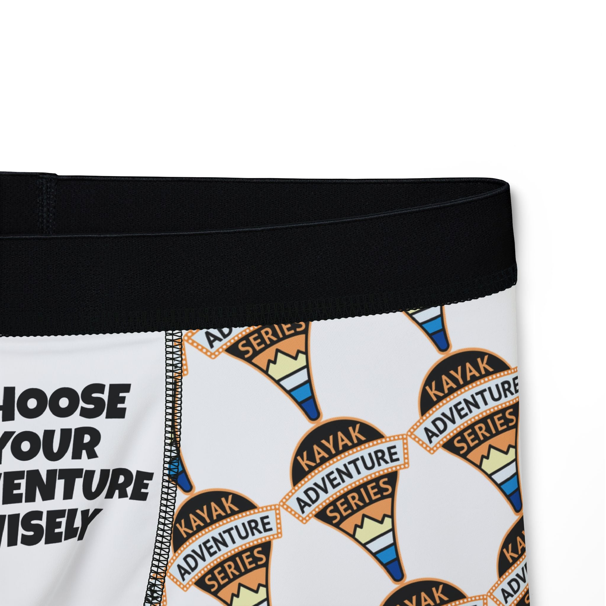 KAS Map Pin Logo Pattern Men’s Boxer Briefs — "Choose Your Adventure Wisely"