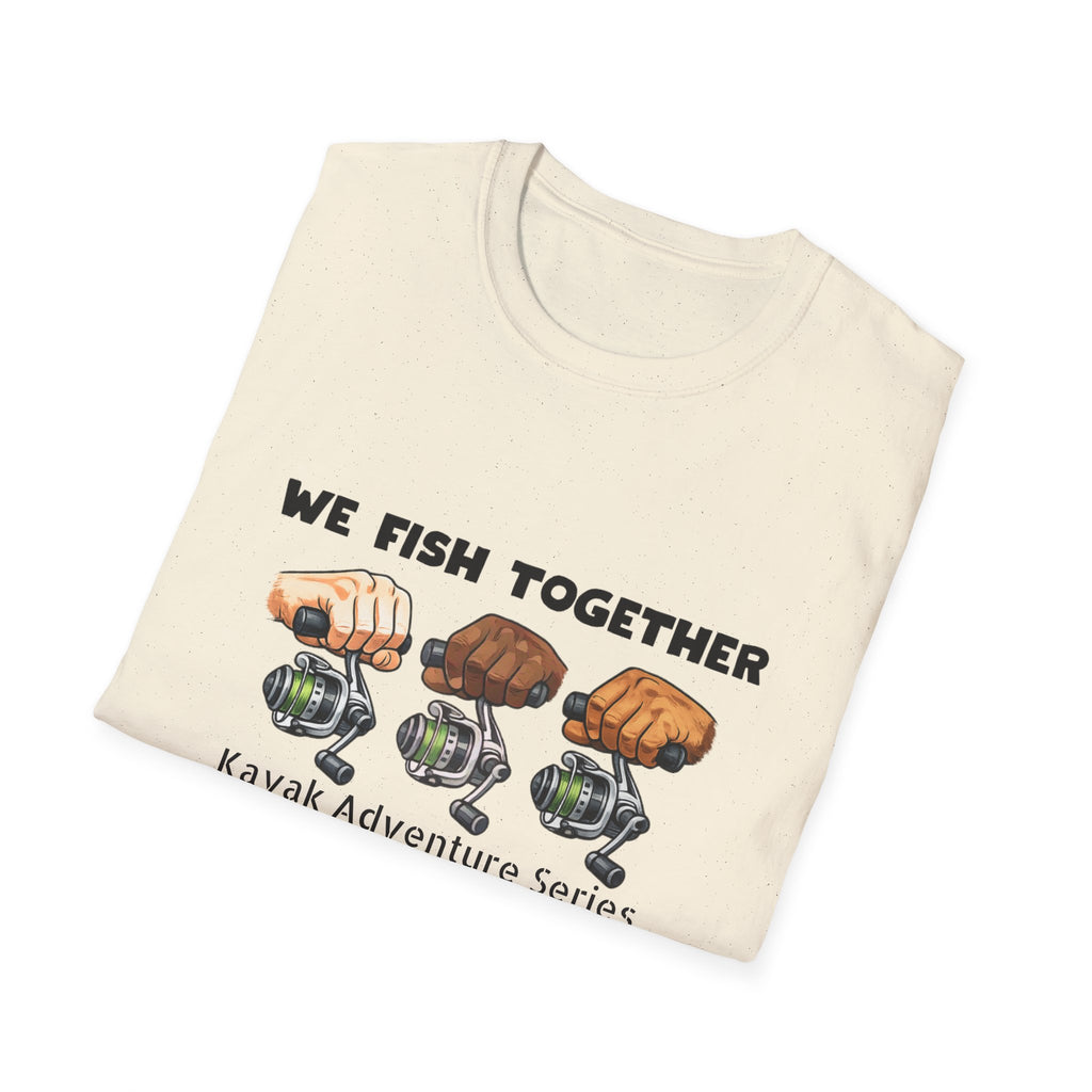 Fishing Team T-Shirt — "We Fish Together" Graphic Tee for Anglers
