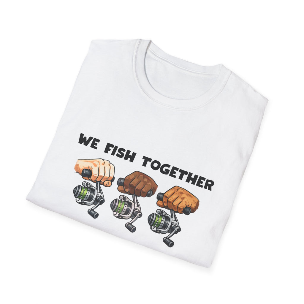 Fishing Team T-Shirt — "We Fish Together" Graphic Tee for Anglers